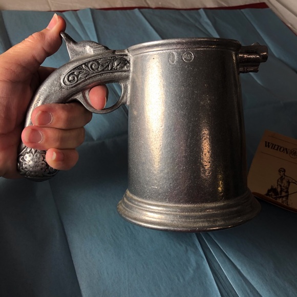 70s Pewter Stein Pistol Gun Wilton Armetale RWP - Picture 4 of 10